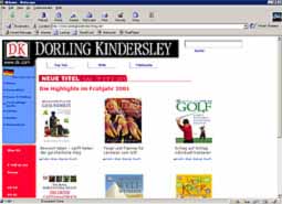 Website Dorling Kindersley Verlag